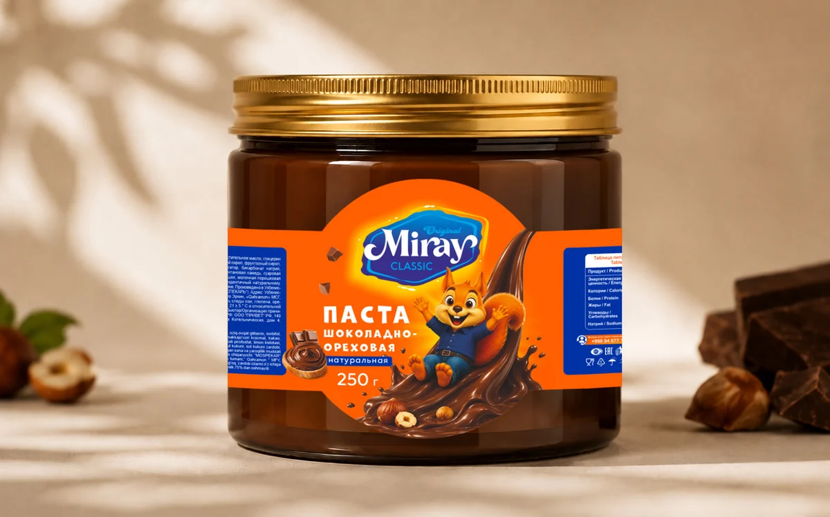 Шоколадно-ореховая паста Miray