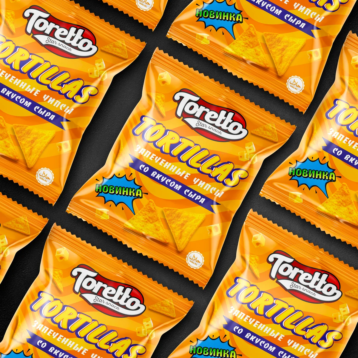 Упаковка Toretto Tortillas со вкусом сыра